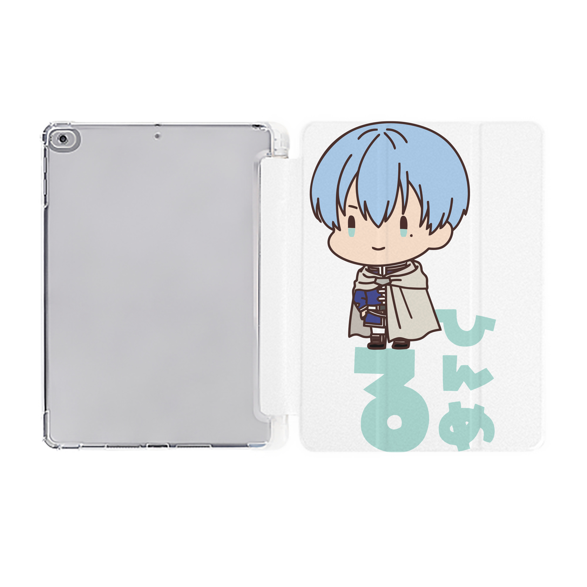 （画像用） 葬送のフリーレン Frieren IPad ケース ペン収納付き 三つ折りスタンド PUレザー×シリコン 対応機種9.5/10.5/10.9インチ